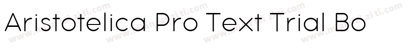 Aristotelica Pro Text Trial Bold字体转换